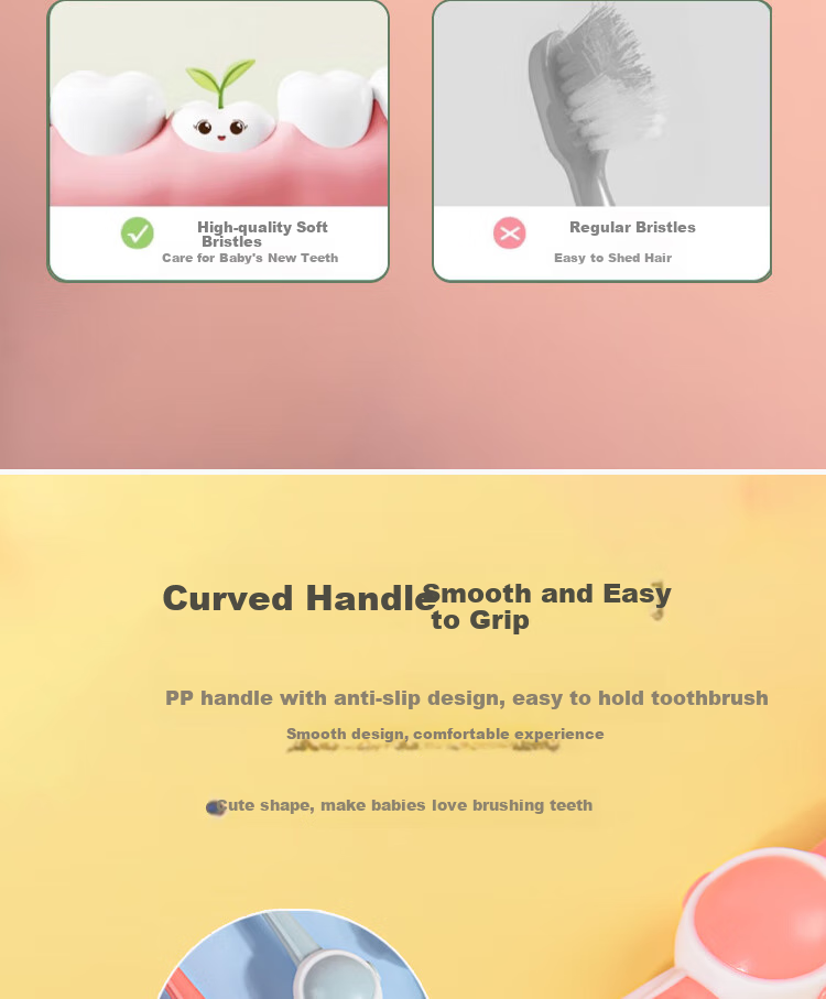 Детская зубная щетка BRUSHING BEAR, мягкая, 8 шт., для детей от 3 до 6 лет, с мягкой щетиной, дизайн "Астронавт"