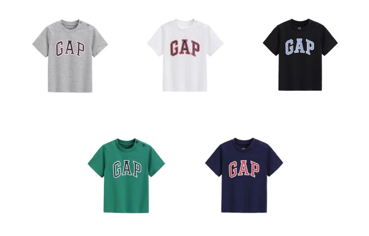 Футболка GAP для мальчиков, классическая хлопковая с принтом логотипа, весна-лето 2025, для детей старшего возраста, белая, размер 110 см (4-5 лет)