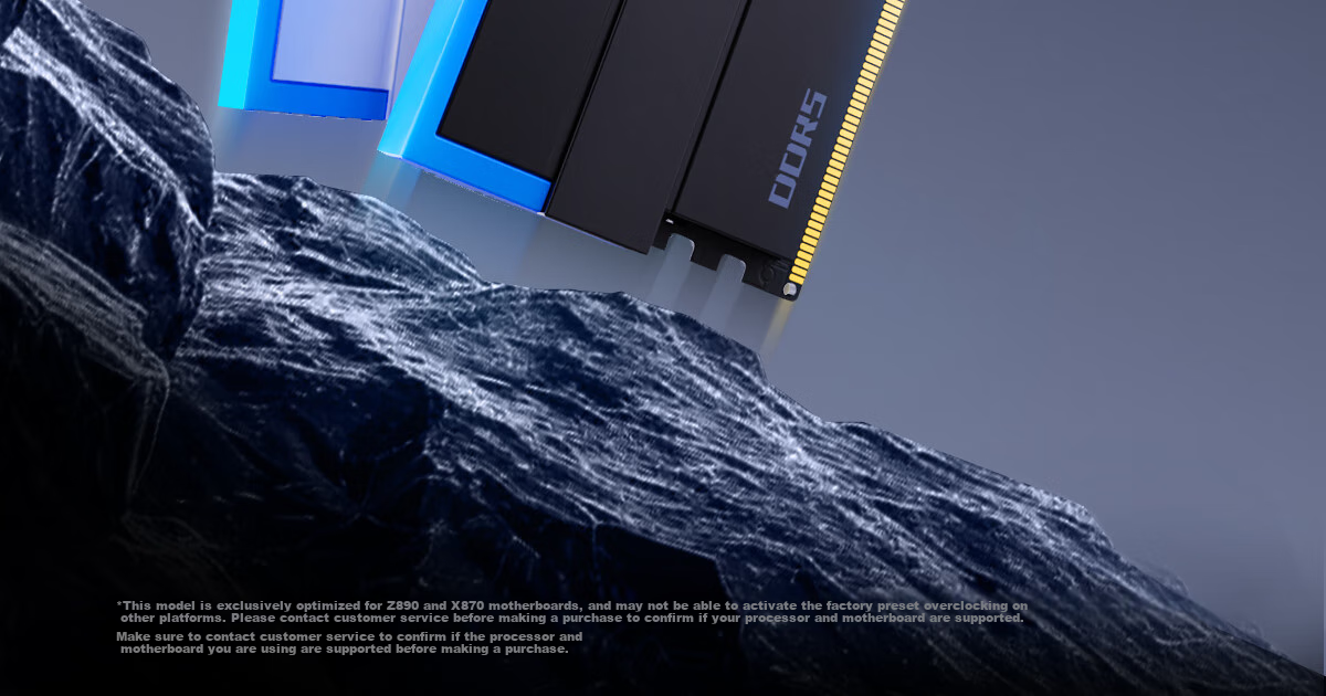 Комплект оперативной памяти BIWIN Shikong Xingzhe DW100 DDR5, 32 ГБ (2x16 ГБ), 8000 МГц, CL36, с RGB подсветкой, черный
