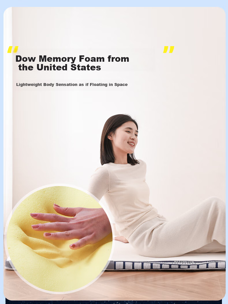 Матрас Noyoke Tranquil Dream, пена с эффектом памяти, размер 1.5x2 м, 5 см, белый