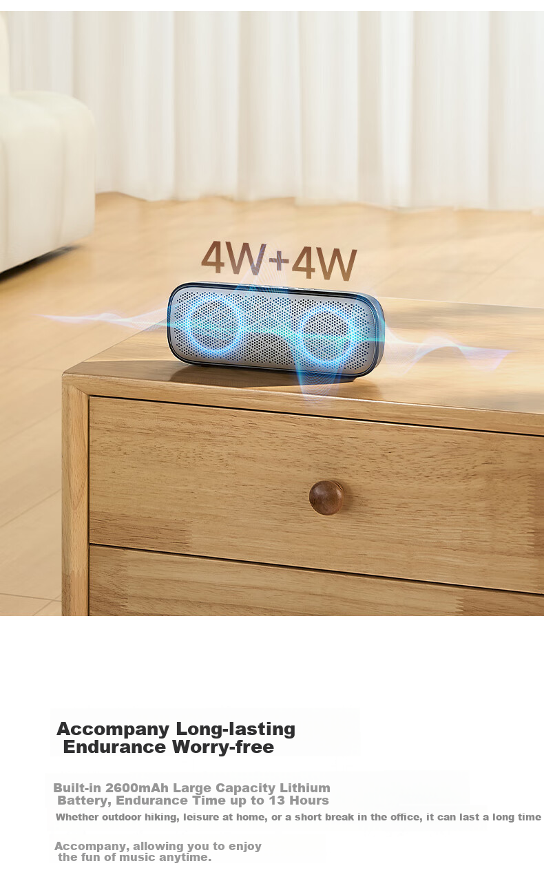 Портативная беспроводная мини-колонка EDIFIER M125 Bluetooth, Стильная мобильная и компьютерная колонка, Розовый