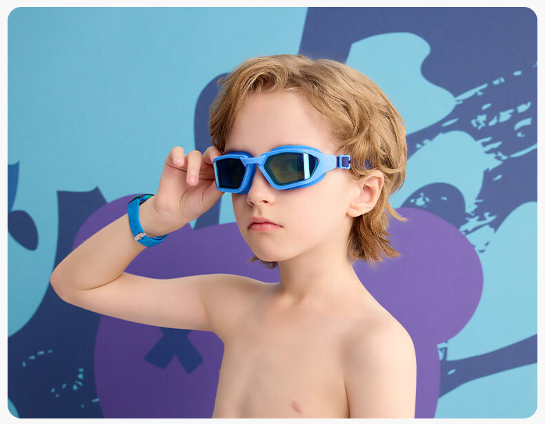 Детские очки для плавания WATERTIME, профессиональные, с антибликовым покрытием, для возраста 6-15 лет, звездный розовый