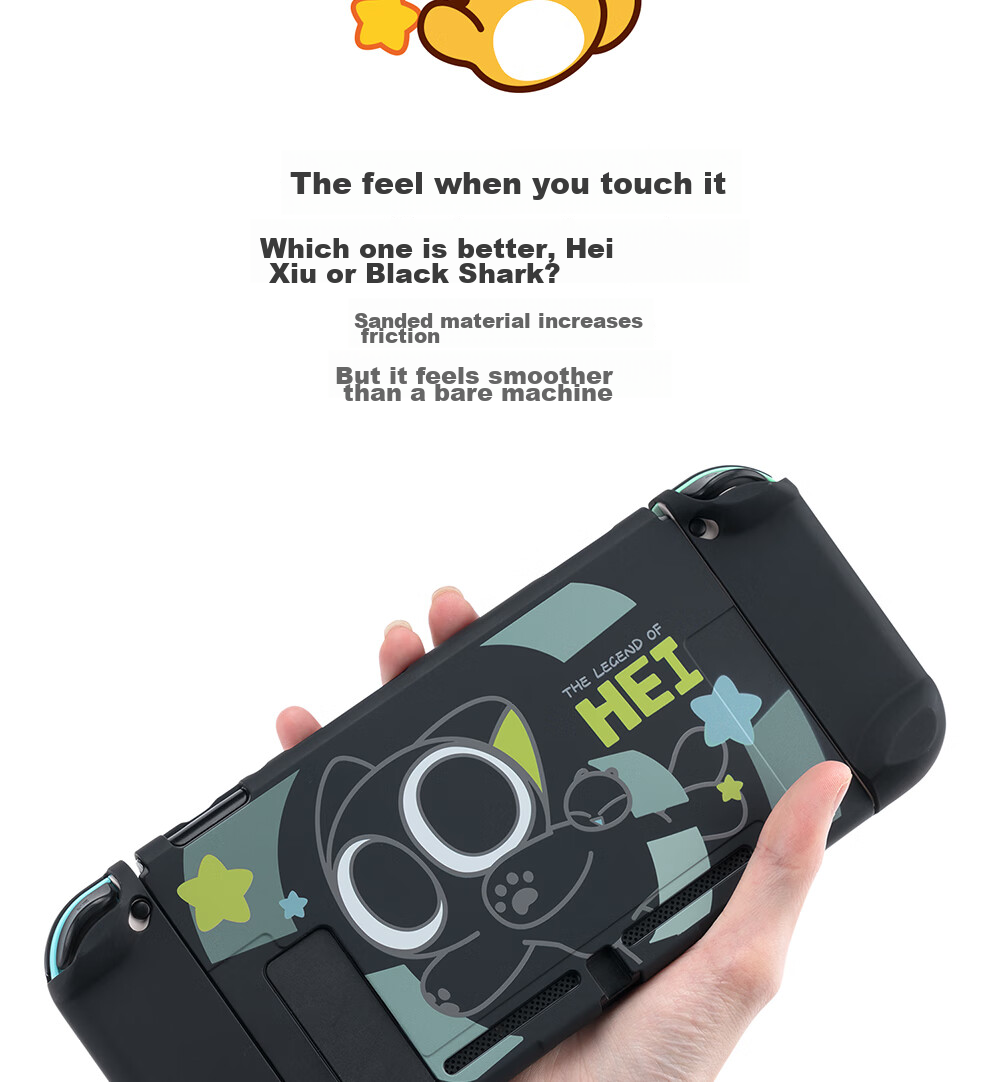 Защитный чехол Jixiang для Nintendo Switch, версия с расширенной батареей Luo Xiaohaidian, съемная ручка, совместимый с док-станцией