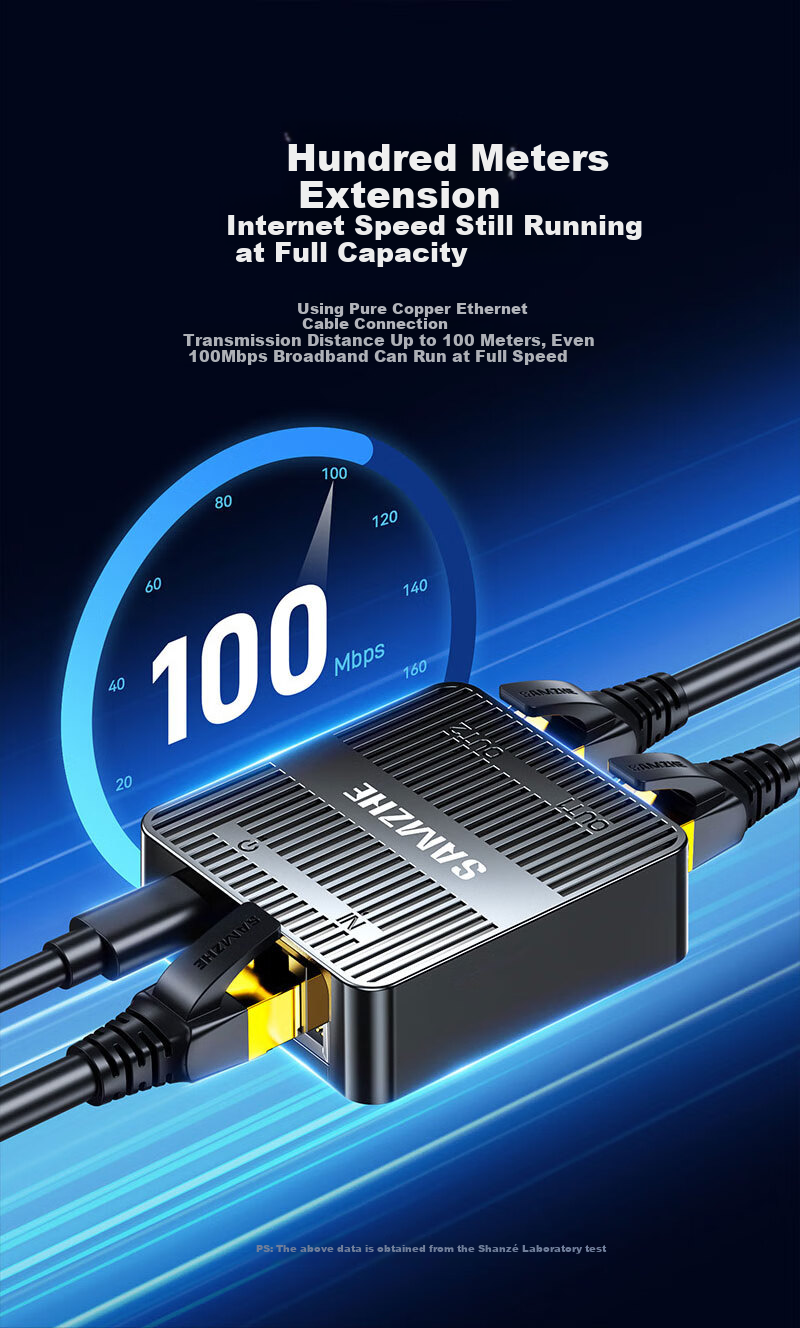 Сплиттер сетевой SAMZHE SZ-JKB01, 100 Мбит/с, RJ45, 1 вход/2 выхода