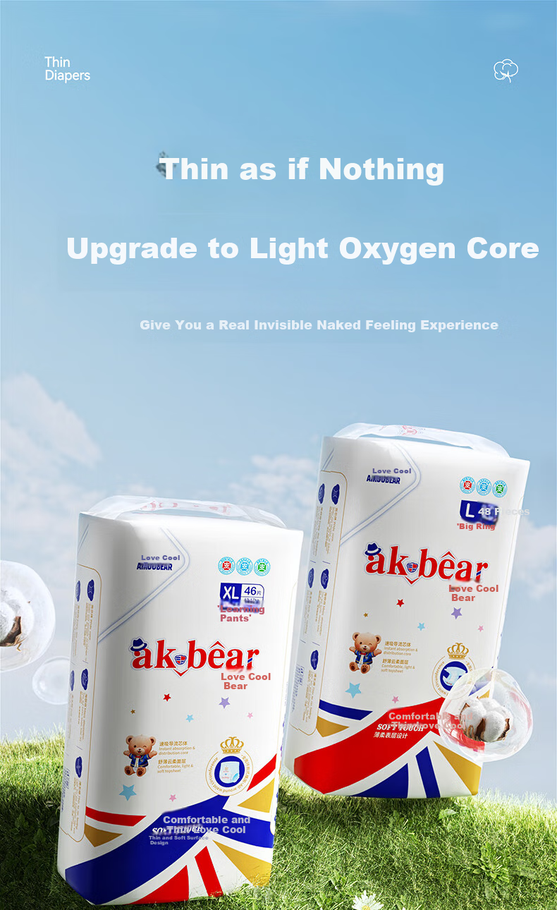 Подгузники-трусики AIKUUBEAR Ultra-Thin 5XL, 72 шт. для детей от 16 до 24 месяцев, вес 15-22 кг, дышащие, ультратонкие