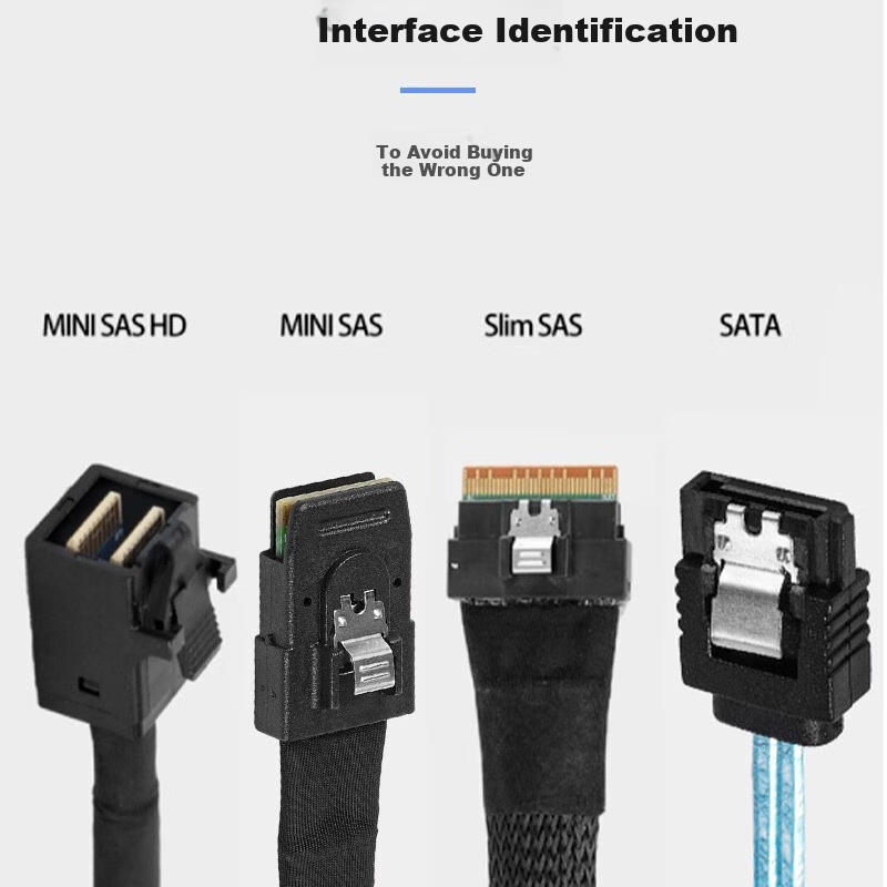 Кабель Beishanque Mini SAS SFF-8643 to SFF-8643, 0.8 метра
