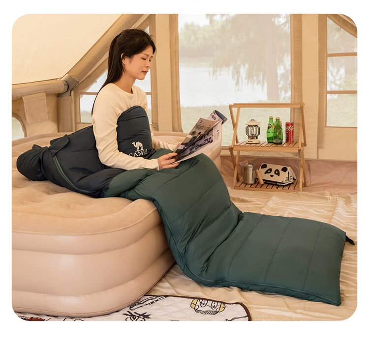 Спальный мешок CAMEL Outdoor Camping Envelope, утепленный, для зимы, портативный, для путешествий, 173CL05103, бежевый