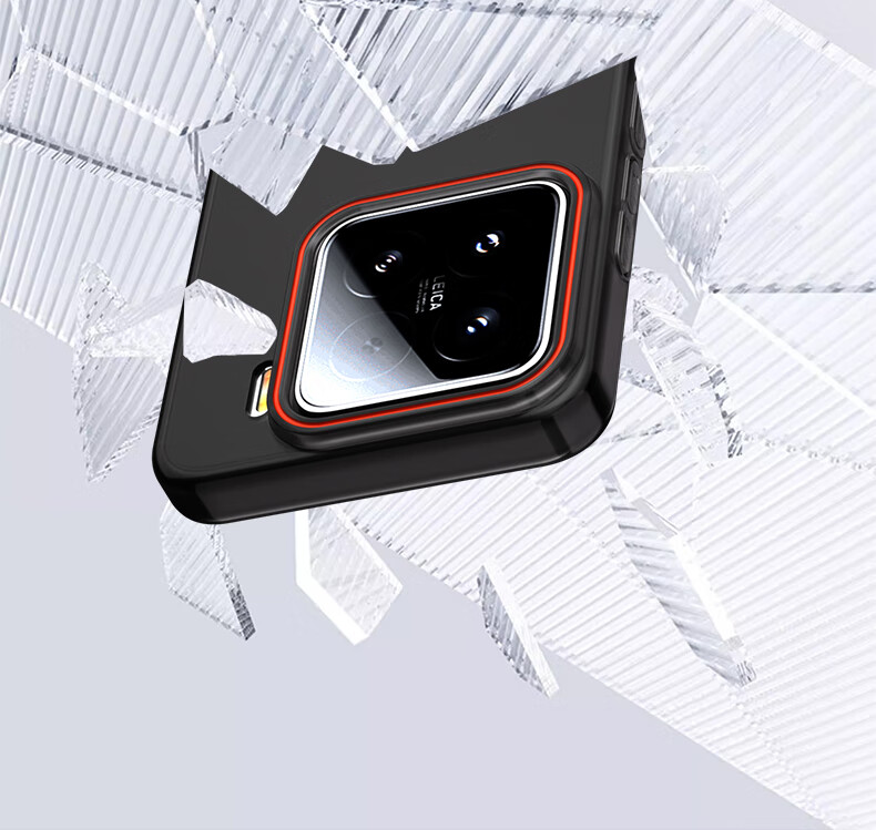 Противоударный чехол Baozou для Xiaomi Mi 15, матовый черный, с магнитной подставкой