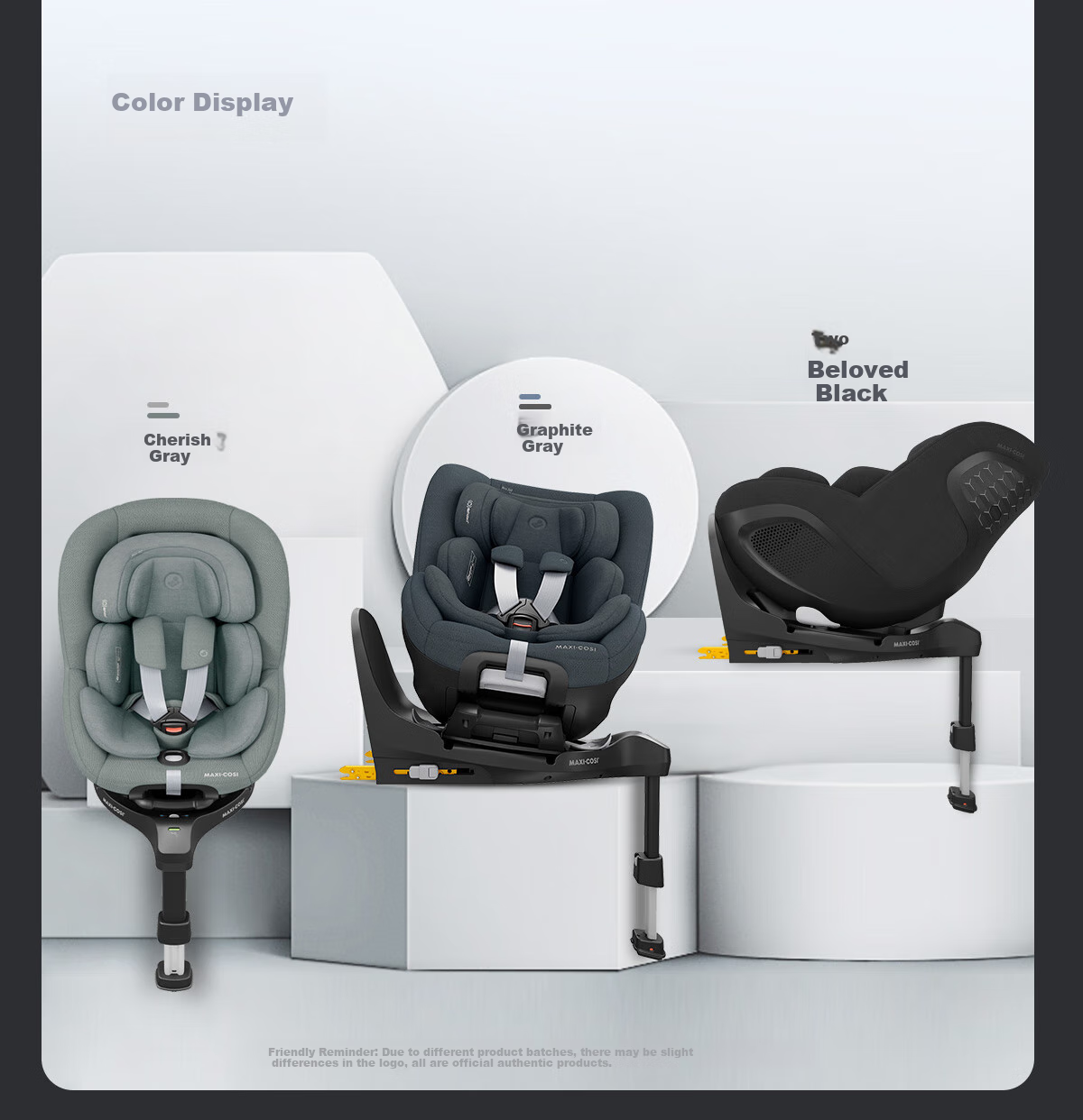 Автокресло Maxi-Cosi Mica360Pro для детей от 0 до 4 лет, сертифицированное i-Size, одобренное ADAC, с вращением на 360 градусов, цвет графитовый серый