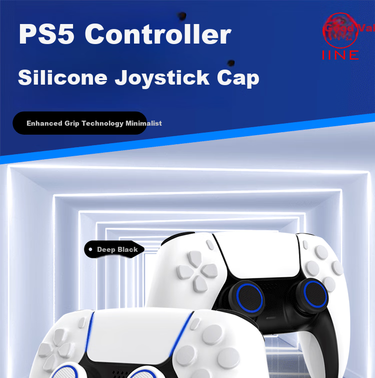 Силиконовые накладки на джойстики IINE для контроллеров PS5/Switch Pro, Xbox/PS4, противоскользящие, защищающие от пота
