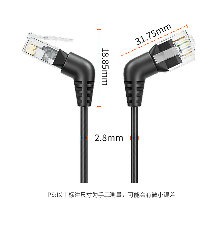 Сетевой кабель CABLE CREATION CL0370-G CAT6A, 0.25 м, тонкий, с вращающимся угловым разъемом RJ45, 10 Гбит/с