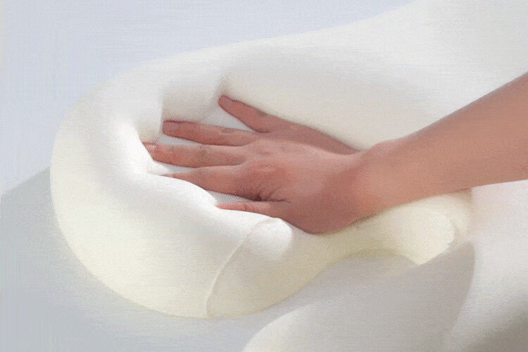 Подушка для сна CHECA GOODS Anti-Wrinkle Beauty Pillow, ортопедическая, с поддержкой шеи, для сна на боку, без давления на лицо, для взрослых, 55x35.5x8 см