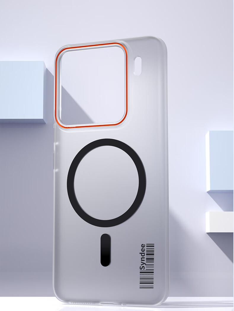 Чехол Baozou для Xiaomi 15 Pro, магнитный, полупрозрачный, тонкий, с защитой от отпечатков пальцев, черный