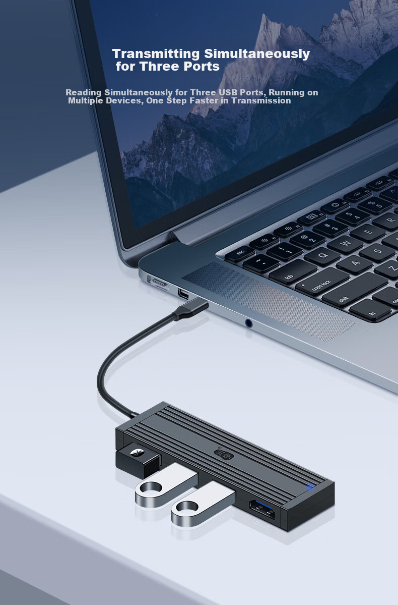 Универсальный Type-C хаб-адаптер Chuanyu с USB 3.0 и HDMI, совместим с MacBook, Huawei, iPad