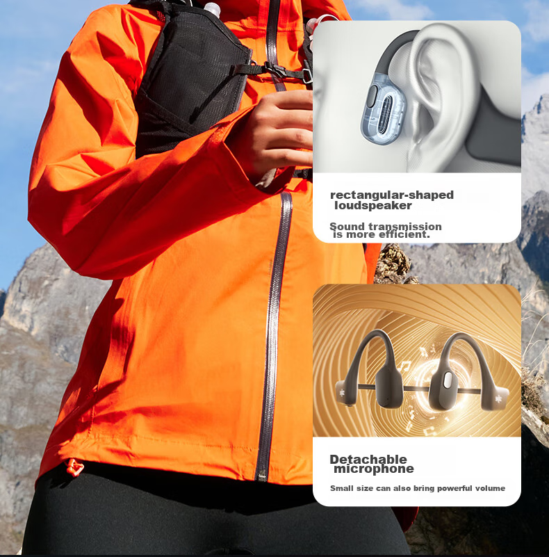 Беспроводные наушники SHOKZ OpenRun Air S803, костная проводимость, спортивные, черные