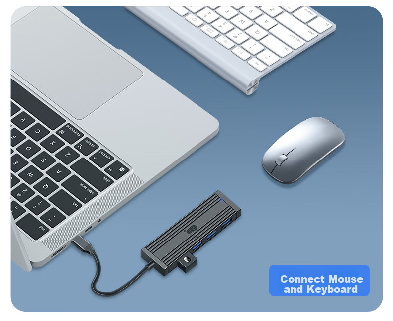 Универсальный Type-C хаб-адаптер Chuanyu с USB 3.0 и HDMI, совместим с MacBook, Huawei, iPad