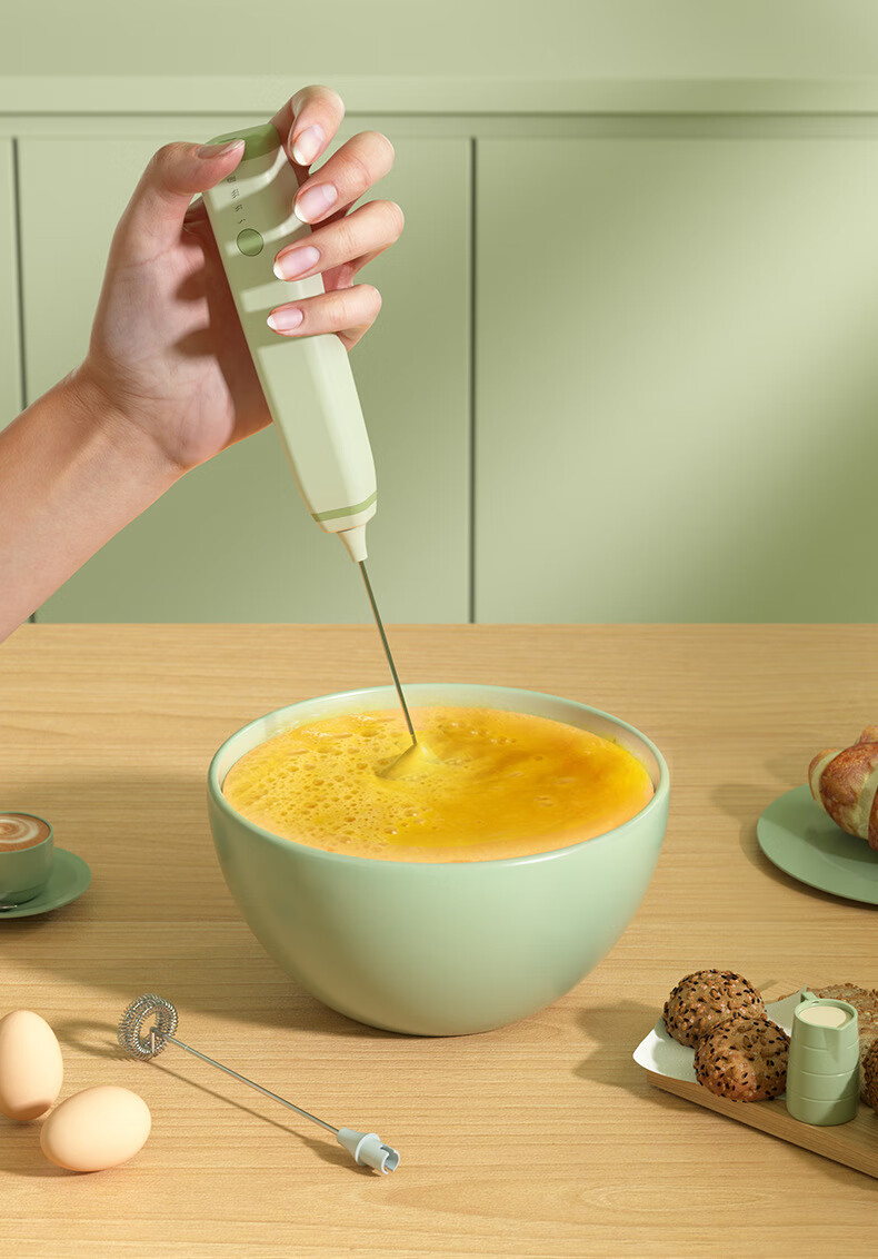 Электрический беспроводной вспениватель молока COOKSS, капучинатор для кофе, взбиватель сливок, инструмент для выпечки и приготовления детского питания