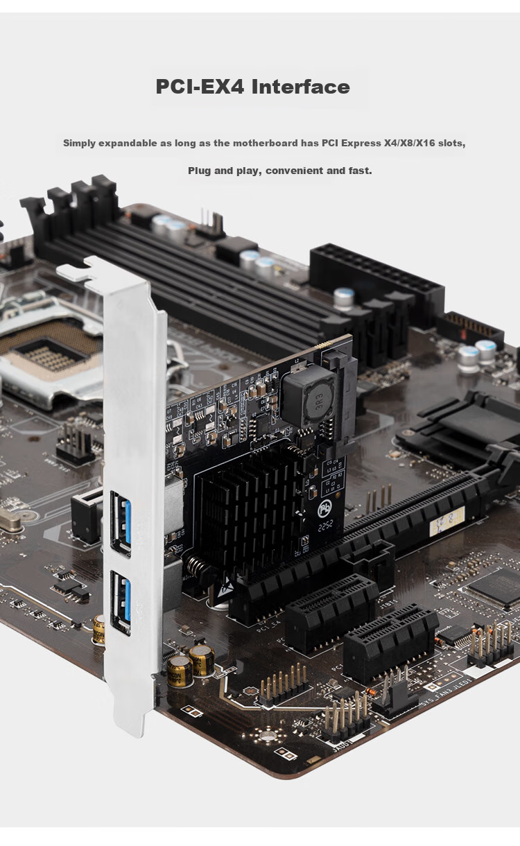 Плата расширения PCI-E к USB 3.1