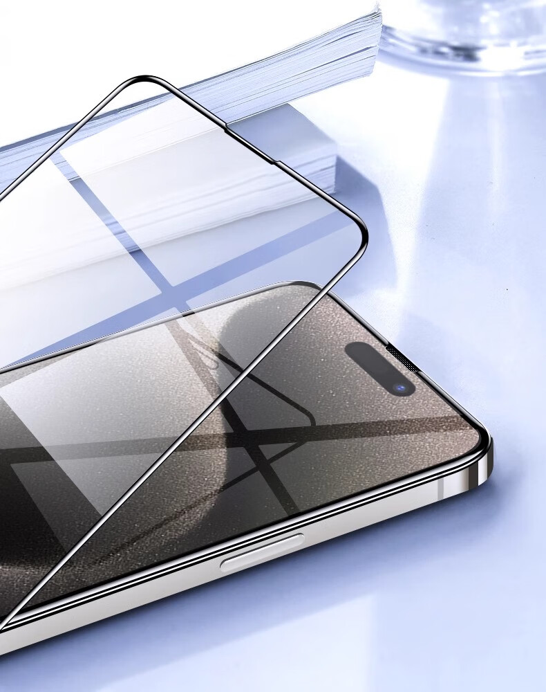 Защитное стекло Smorss для Apple iPhone 15 Pro Max, ультратонкое, полное покрытие экрана, защита от отпечатков пальцев и падений