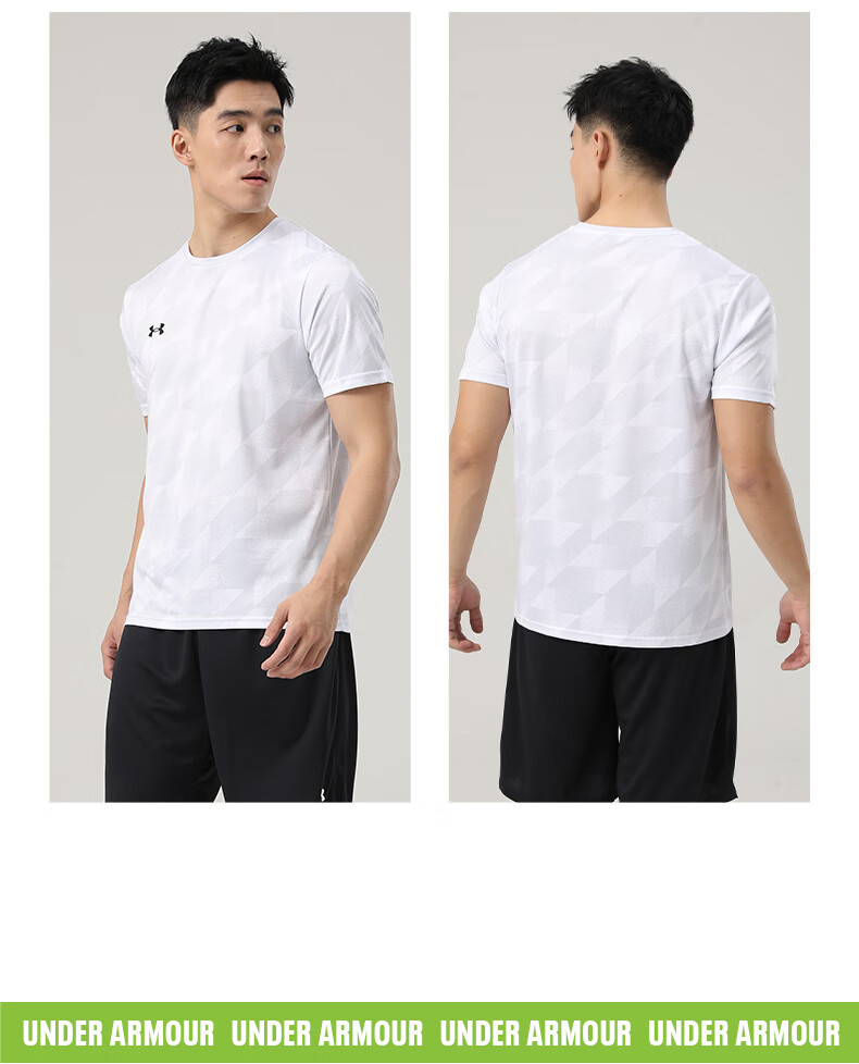 Мужская спортивная футболка UNDER ARMOUR, быстросохнущая, с коротким рукавом, для бега, фитнеса, тренировок, повседневная, удобная футболка с полурукавом