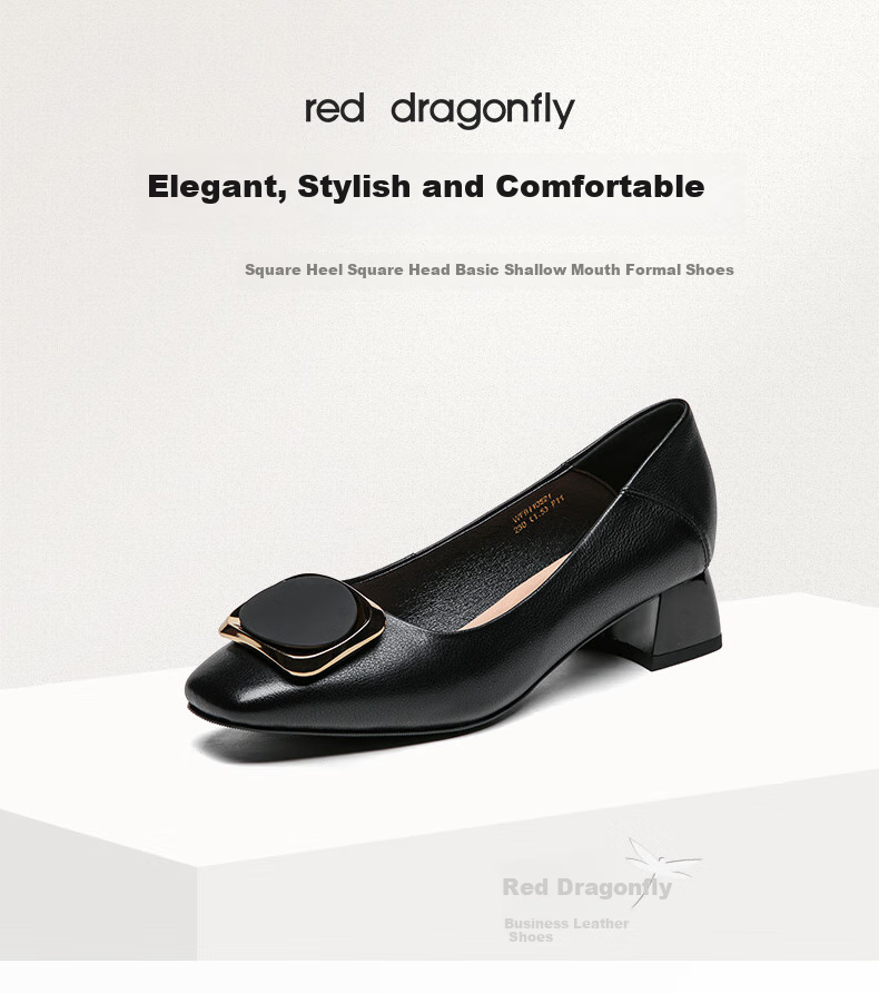 Женские туфли RED DRAGONFLY, модель WFB31540, бежевые, размер 34, из искусственной кожи, на низком каблуке, для офиса и на каждый день