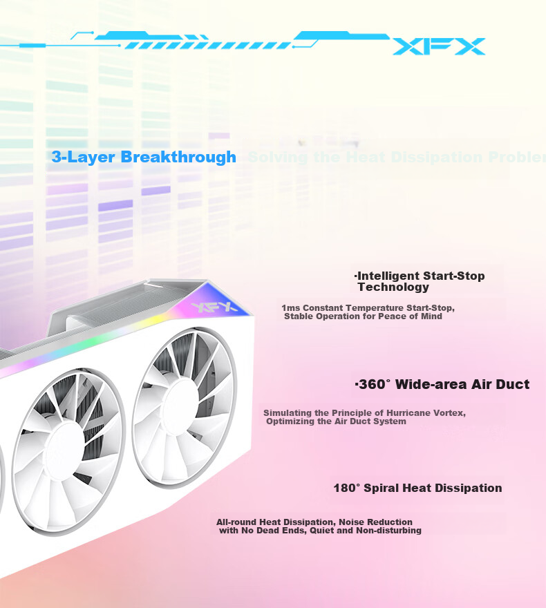 Видеокарта XFX AMD Radeon RX 9070 XT OC Overseas Edition Ultra 16GB GDDR6