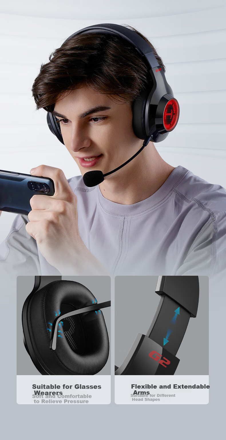 Беспроводные игровые наушники EDIFIER HECATE G2, 2.4G, Bluetooth, белый