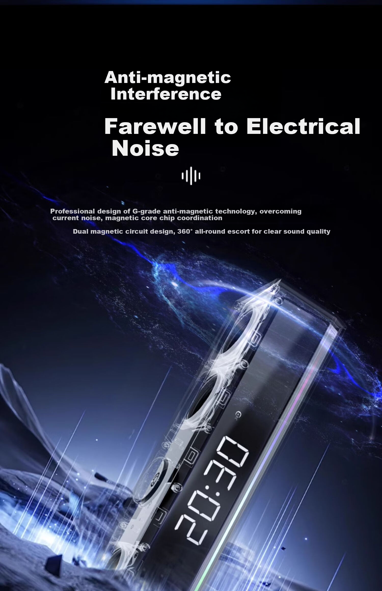 Портативная колонка Soaiy SH18 Bluetooth, караоке, с двумя микрофонами, белая