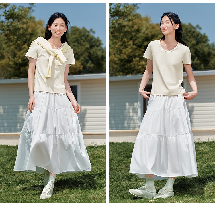 Женская футболка Semir, короткий рукав, укороченный крой, летняя, размер S, светло-цветочный серый