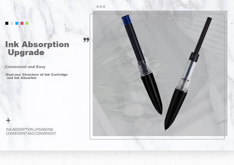 HERO Fountain Pen 616 Upgraded Student Fountain Pen, Black, Iridium Nib Ink Pen for Daily Writing And Calligraphy Practice, F Nib
