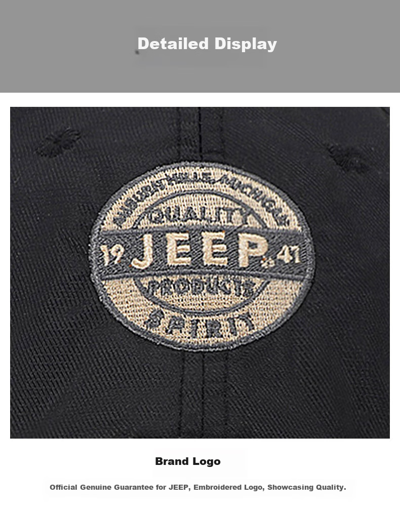 Мужская бейсболка JEEP, модная, универсальная, для пар, всесезонная