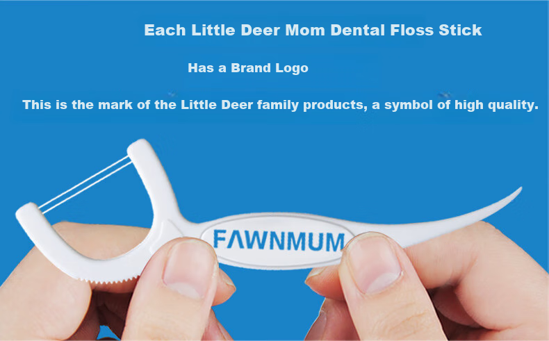 Зубная нить FAWNMUM, круглые и двухниточные, высокопрочные нити для ухода, 50 штук/коробка, очищает между зубами, ультратонкие и удобные, всего 150 штук