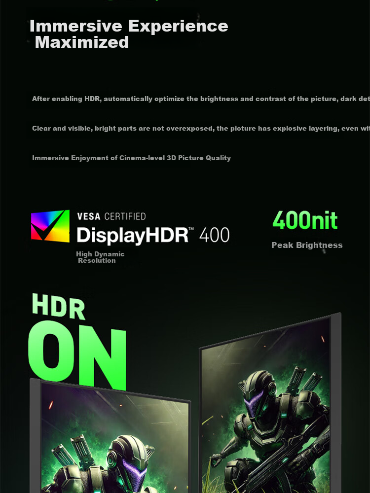 Игровой монитор ANTGAMER ANT253PQ, 24.5 дюйма, 2K (2560x1440), 300 Гц, 1 мс, IPS, HDR400, G-Sync/FreeSync
