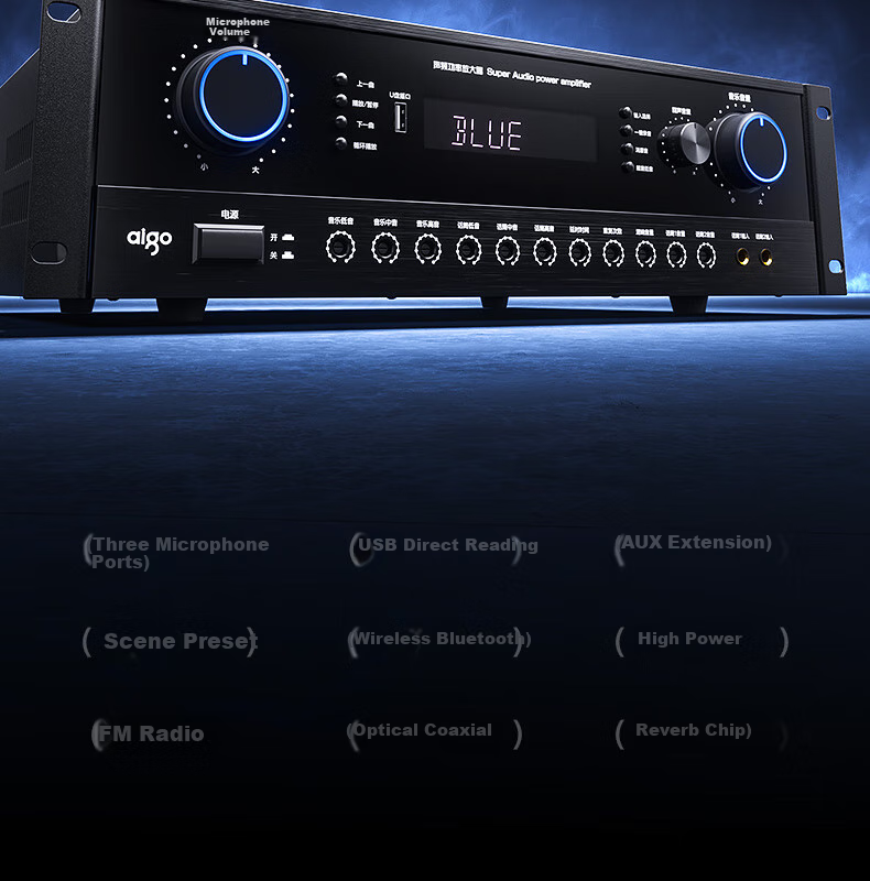 Усилитель Aiguozhe G15, акустическая система для конференц-залов, 200 Вт, Bluetooth, USB, AUX