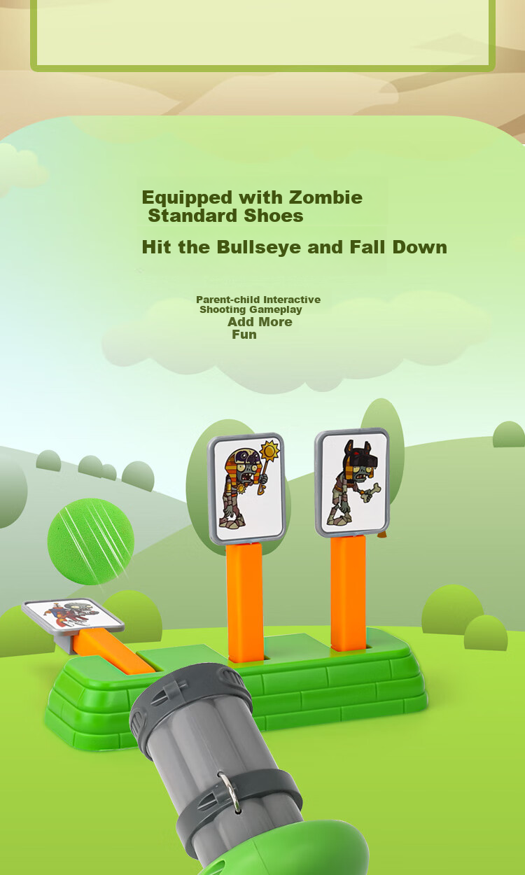 Игрушечный автомат Plants vs. Zombies для мальчиков, мягкие пули, пушка с горохом, подарок