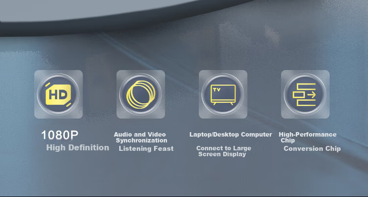 Адаптер Aigo VGA в HDMI VH01 с аудио и питанием, алюминиевый сплав, для ноутбуков, настольных компьютеров, ТВ, мониторов, проекторов
