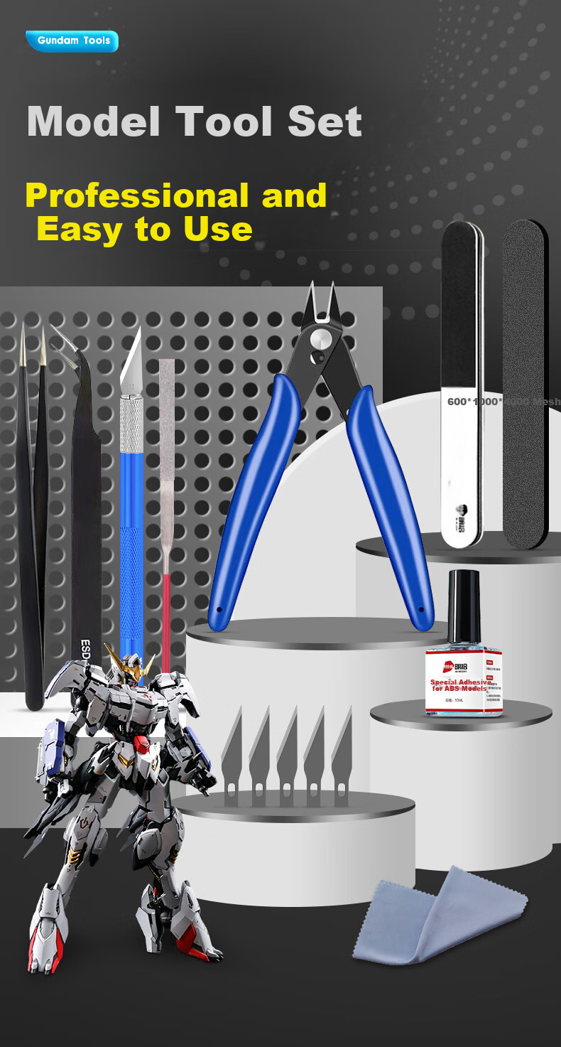 Набор инструментов для сборки моделей, для моделей Gundam, острые ножницы, плоскогубцы, пинцет, инструмент для сборки моделей