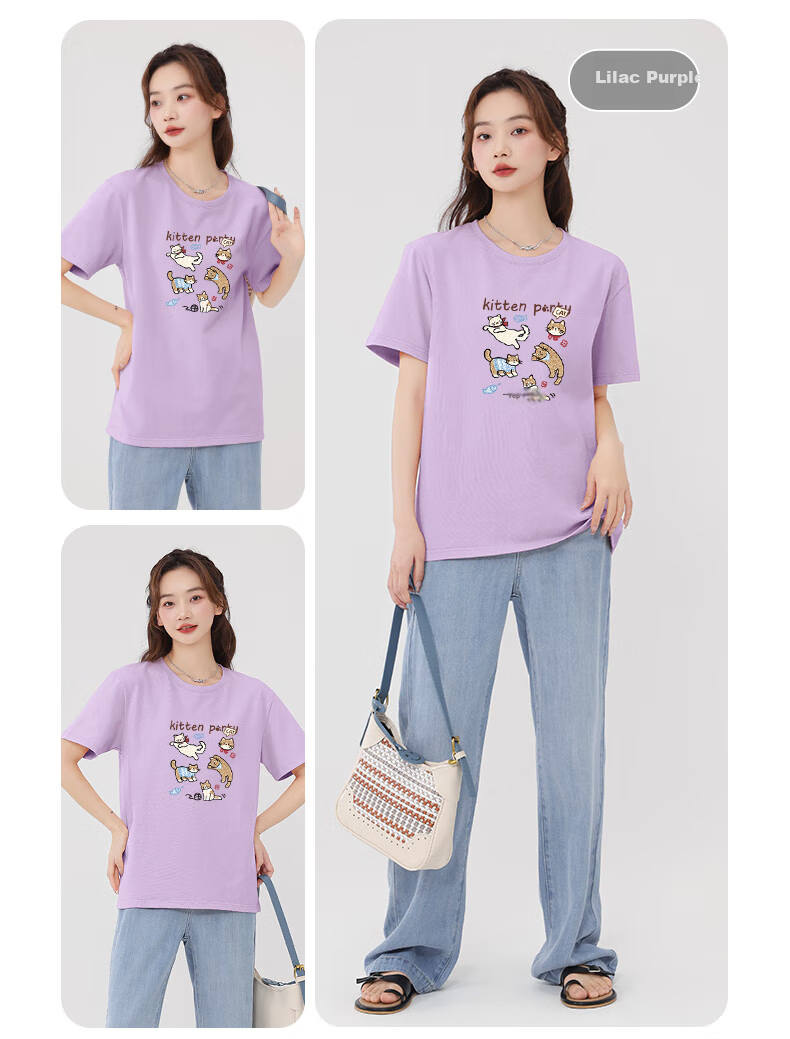 MJ STYLE Футболка унисекс с коротким рукавом, свободный крой, летняя модель 2026, дышащая, базовая футболка