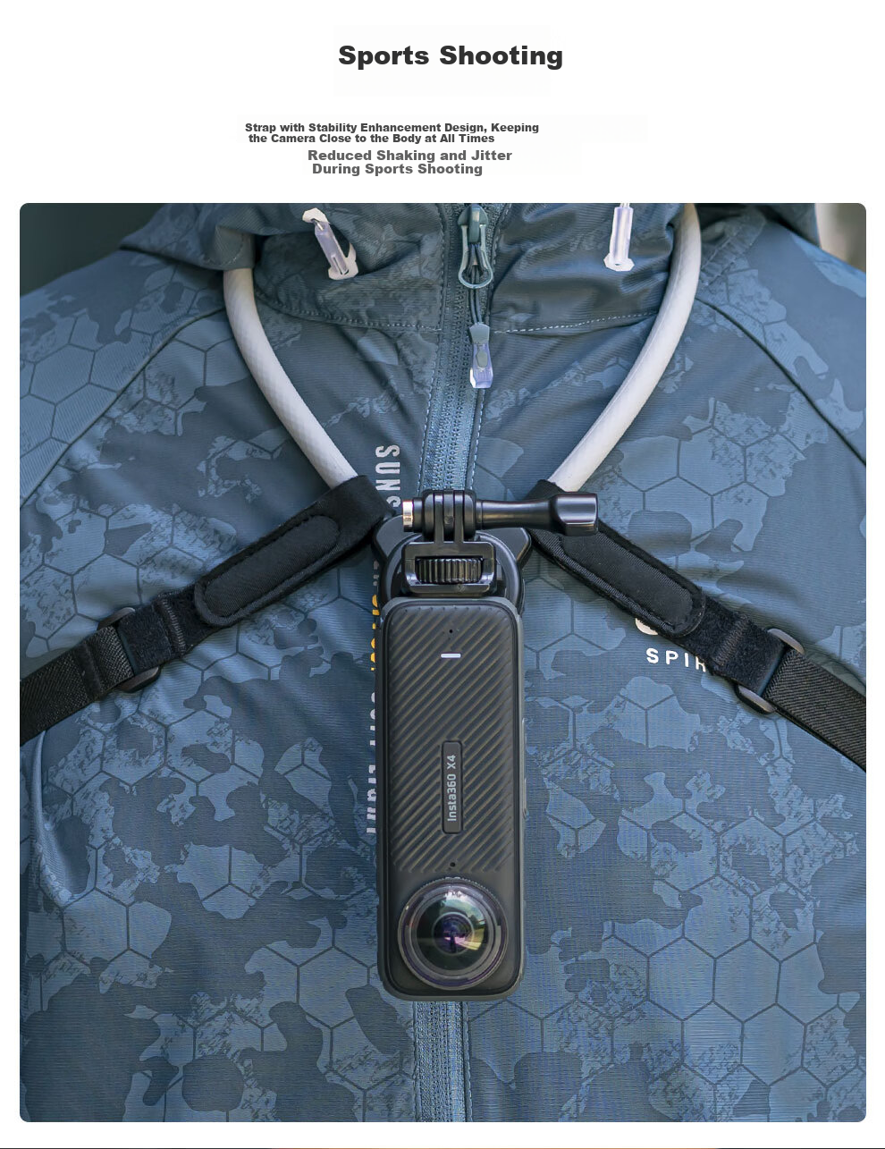 Магнитный шейный ремешок SUREWO для Insta360 X5, совместимый с DJI Osmo Action X4, ремешок для шеи с видом от первого лица и креплением на грудь, аксессуар для экшн-камеры