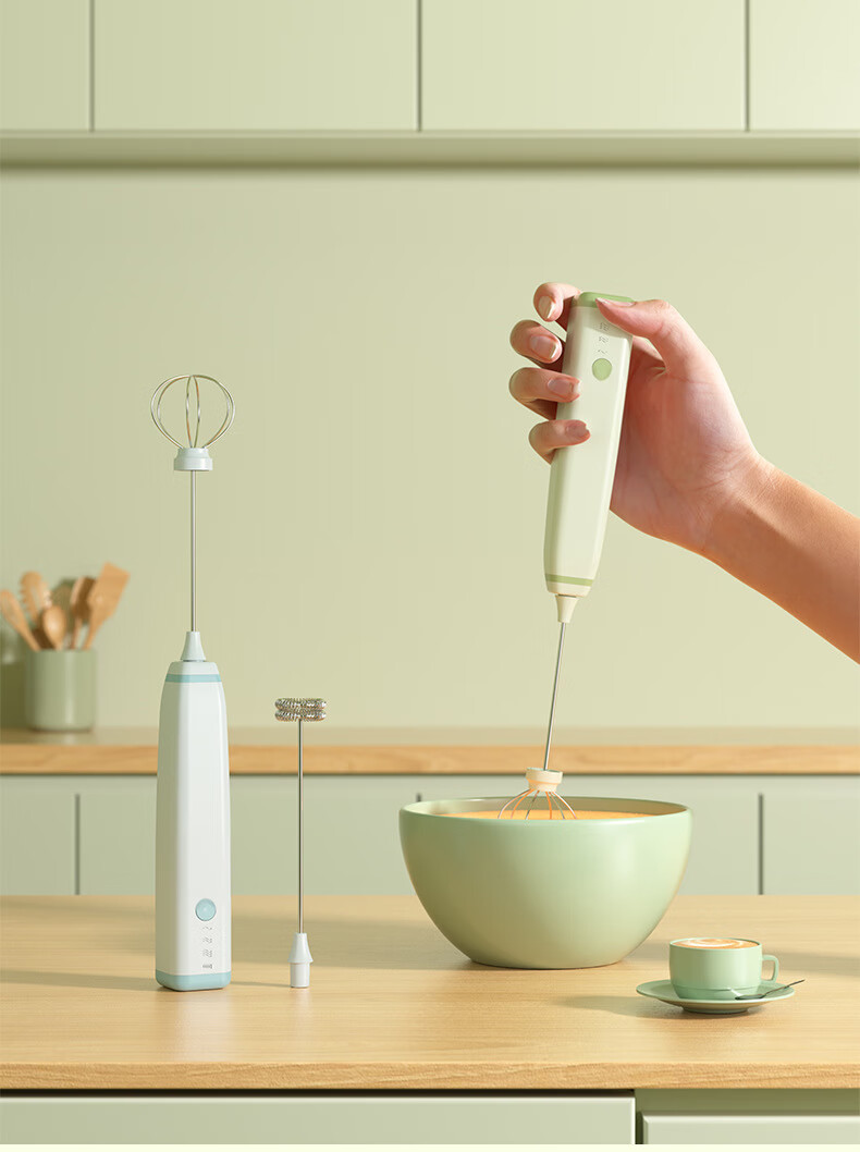 Электрический беспроводной вспениватель молока COOKSS, капучинатор для кофе, взбиватель сливок, инструмент для выпечки и приготовления детского питания