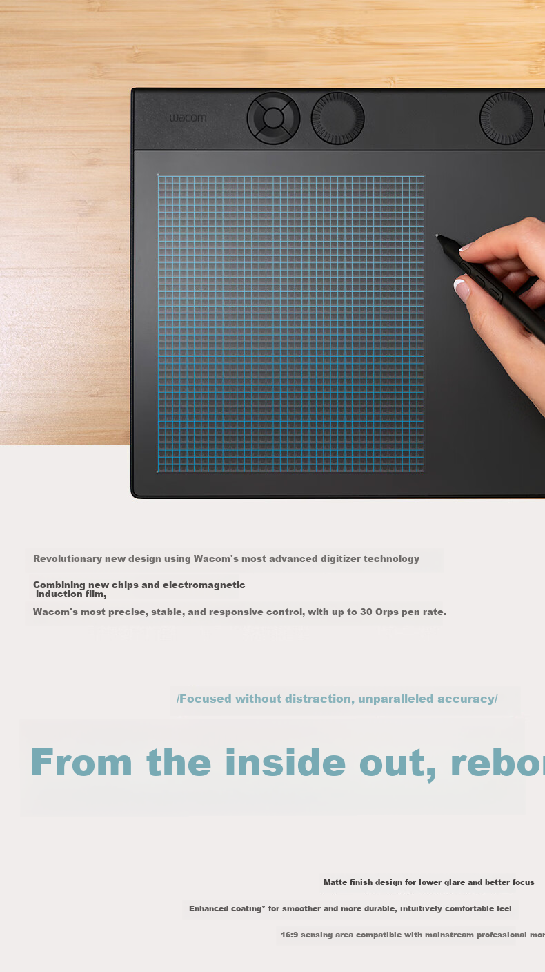 Графический планшет Wacom Intuos Pro 8-го поколения (PTK670), средний размер, беспроводной, Bluetooth, 8192 уровня чувствительности к нажатию
