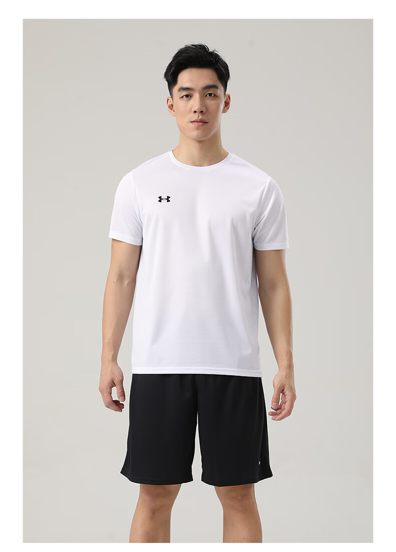 Мужская футболка Under Armour с коротким рукавом, быстросохнущая, дышащая, для фитнеса и бега, летняя