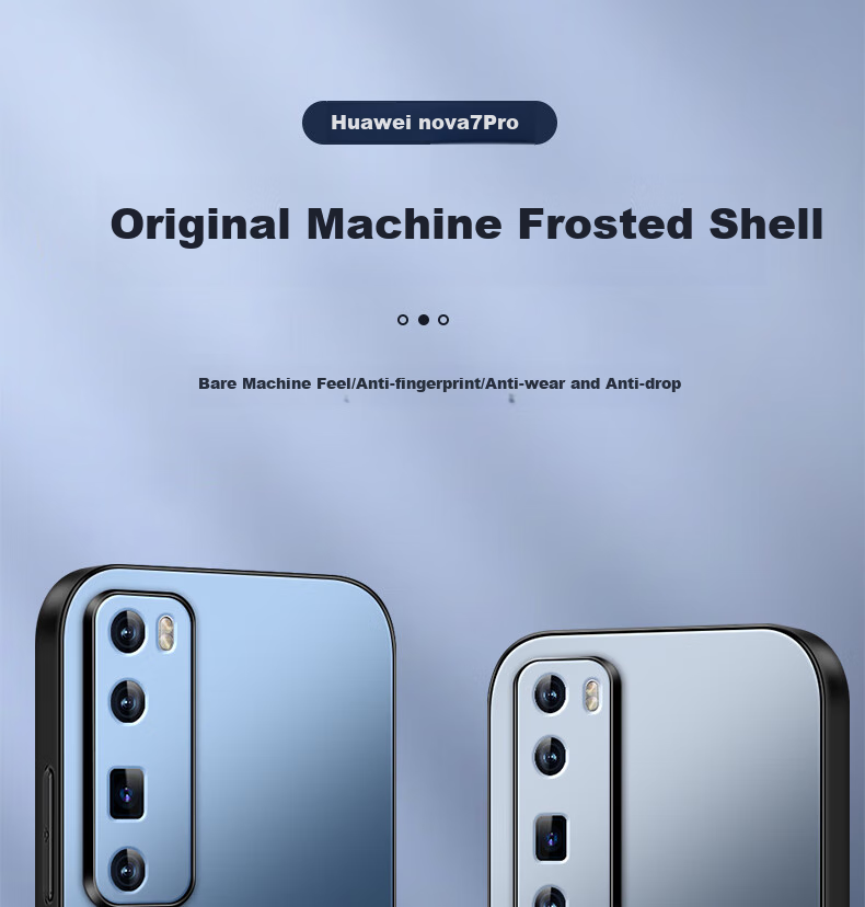 Чехол для Huawei Nova 7 Pro Shangsu, AG матовый, защита камеры, противоударный, бизнес-стиль, лавандовый серый