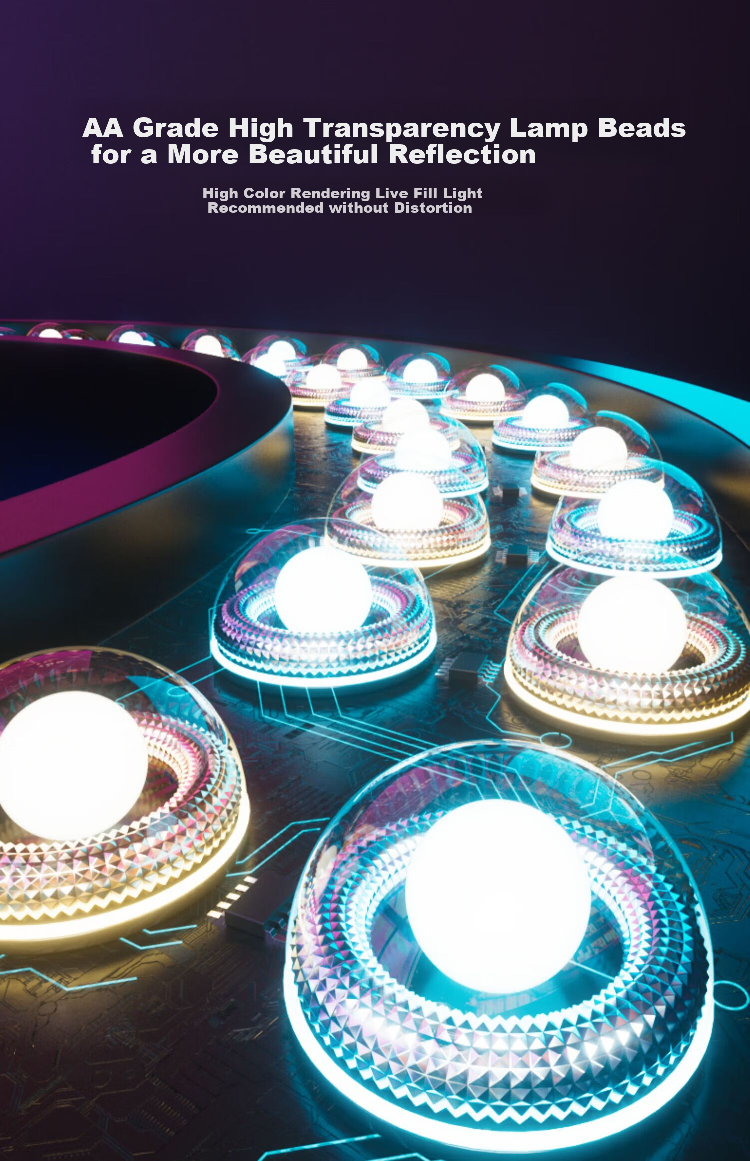 LED кольцевая лампа Jimantu 18 дюймов для стримов и макияжа, с регулируемой яркостью и цветовой температурой, в комплекте со штативом 2.1 м