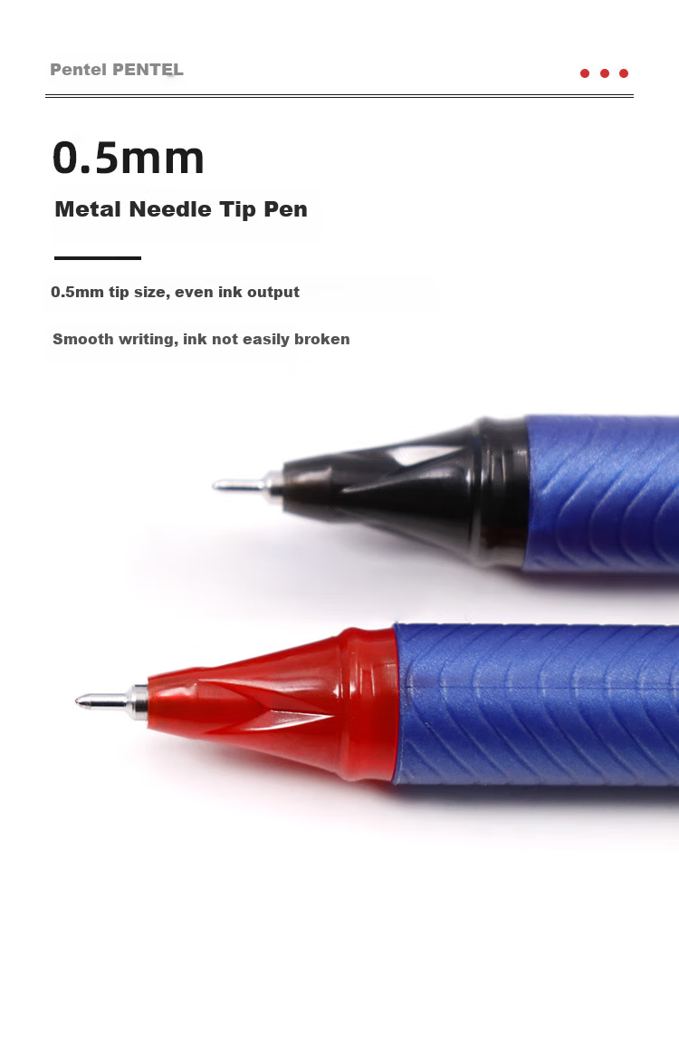 Набор гелевых ручек Pentel BLN25, 0.5 мм, черный, 12 шт.