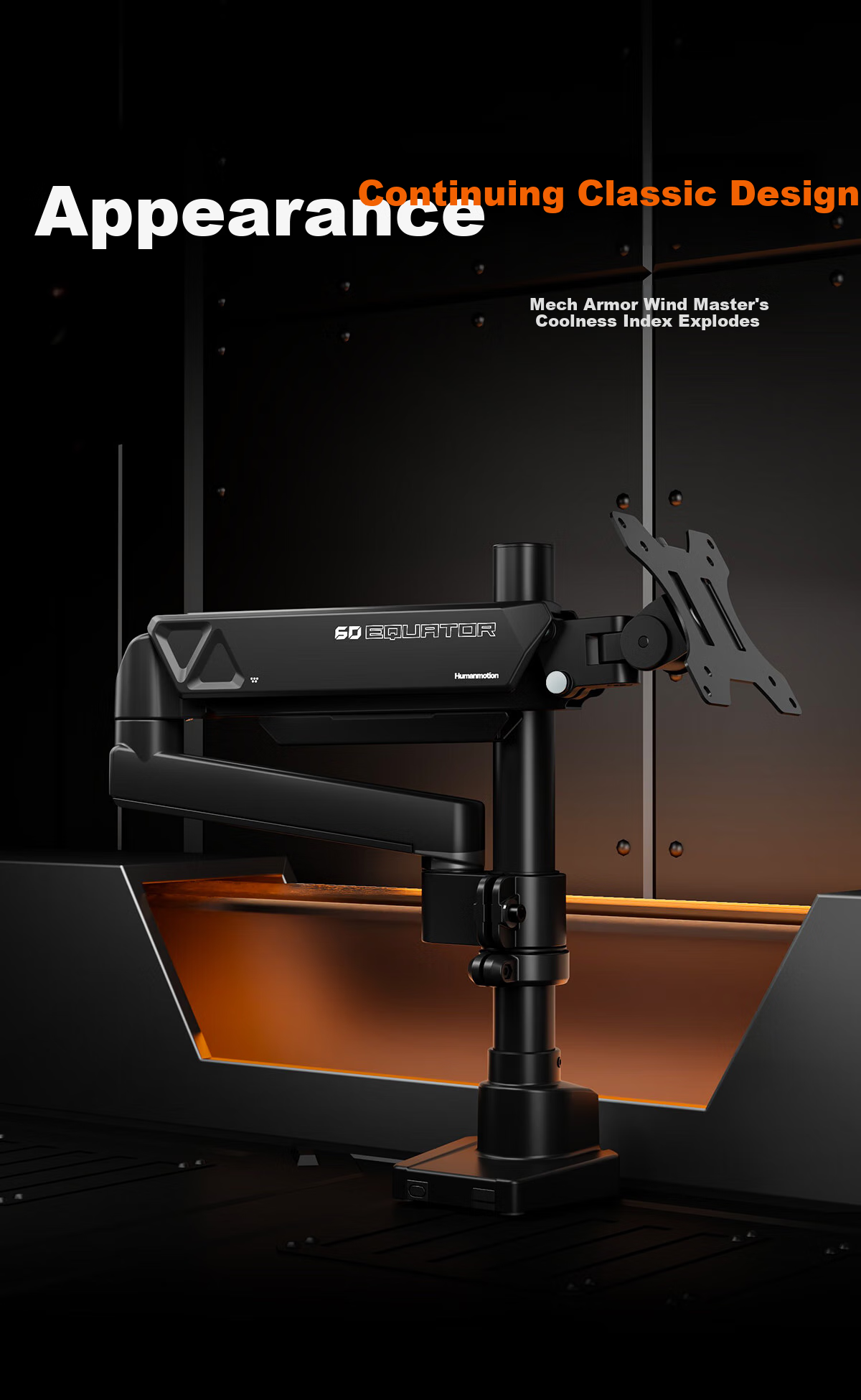 Кронштейн Songneng T660PM-1B для монитора, механический, для настольного крепления, для одного экрана, черный