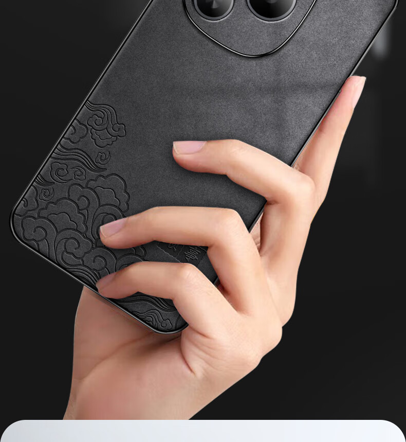 Чехол для телефона Shangsu для Honor Power, защитный чехол для Huawei, полный комплект защиты линз, простой китайский стиль, трендовый внешний вид из овечьей кожи, унисекс, приносящий удачу