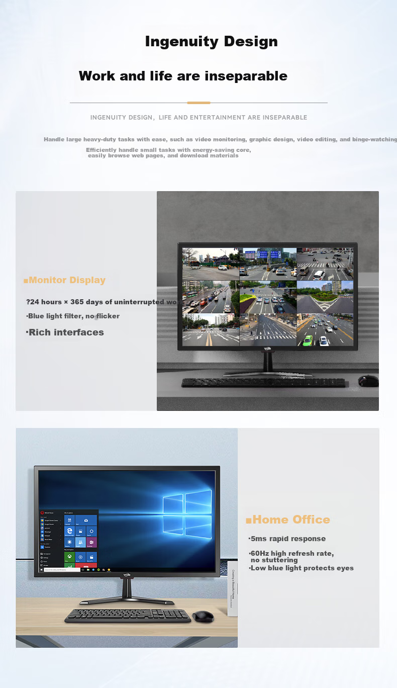 Монитор WINPSEN WPS-F19EX, 19 дюймов, 1440x900, VA, 2500:1, 5 мс, HDMI, VGA