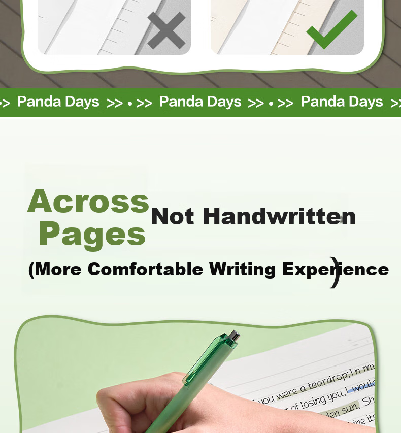 Блокнот Deli Panda Dudu B5, 50 листов, зеленый, для записей, спиральный