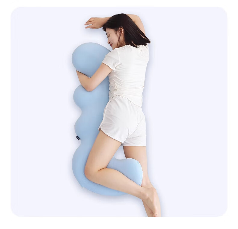 Подушка Memory Pillow Noyoke, для ног, поясницы, бокового сна, поддержки живота, обнимающая подушка, помощник для сна, поддержка спины беременных, подушка для беременных [Серый]